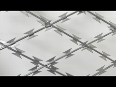 Δυνατό οξύ ξυράφι ραβδώδες ταινία καυτό βουτηγμένο γαλβανισμένο 2.5mm Bto-22 Ασφάλεια