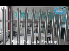 Υψηλής Ασφάλειας Ατσάλινα Φράχτες Παλίσια Αντι-Κλιμάκωση Ανθεκτική Προστασία Περιμέτρου