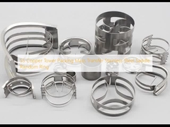 SS Copper Tower Packaging Mass Transfer Stainless Steel Saddle Τυχαίο δαχτυλίδι