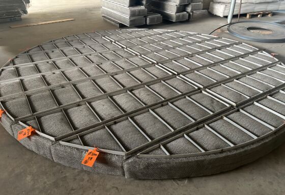 SS304 Wire Mesh Demister Pad Diameter 500mm for Reduce Liquid droplets from gas