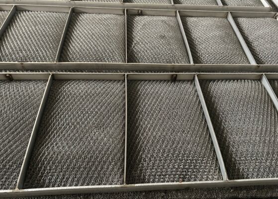 SS304 Wire Mesh Demister Pad Diameter 500mm for Reduce Liquid droplets from gas