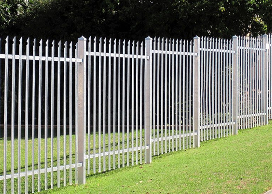 Περίφραξη γωνιακής ράβδου με επίστρωση Pvc Steel Palisade 1,8*2,4m D Pale για κατοικίες