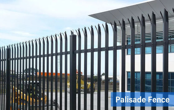 Euro Hot Dip Galvanized Metal Steel Palisade Fence Panels Πίνακα W