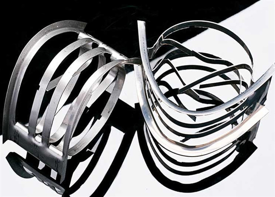 Ατσάλι ατσάλι 304 Metal Intalox Πύργος συσκευασία για βιομηχανική 50 * 50 * 0,7mm