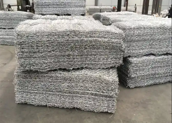 Τετραγωνική τρύπα PVC επικαλυμμένο Gabion Box Ζινκ επικαλυμμένο 220-270g