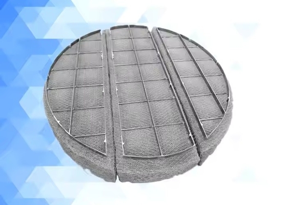 Σιδηροδρομικό πλέγμα Demister Pad 304 316 από ανοξείδωτο χάλυβα για διαχωρισμό υγρών αερίων