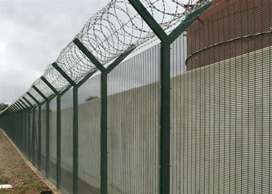Γαλβανισμένο εν θερμώ 358 φράχτη ασφαλείας για φρουρούς εργοστασίων 1.8*2.5m