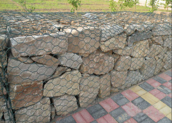 Διπλό Στρογγυλο έξιγωνο Gabion Wire Mesh Τοπίο Πολιτευτικές λύσεις