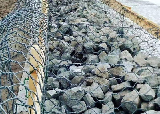 Γαλβανισμένα Γαβιόνια Galfan για Πολιτικά Έργα 2*1*1m, Οπή 80*100mm