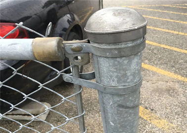 Γαλβανισμένος/ντυμένος PVC προσωρινό πλέγμα συνδέσεων αλυσίδων που περιφράζει το μετακινούμενο φράκτη