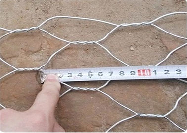 PVC που ντύνεται/γαλβανισμένο εξαγωνικό καλάθι Gabion πλέγματος καλωδίων για το διατηρώντας τοίχο