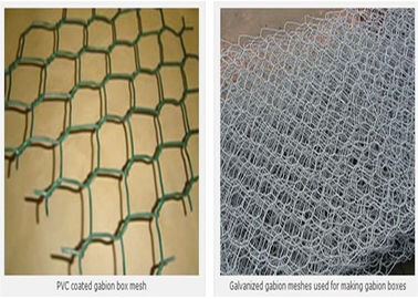 Γαλβανισμένο ενωμένο στενά Gabion κιβώτιο 2x1x0.5m 2.4mm 60x80mm