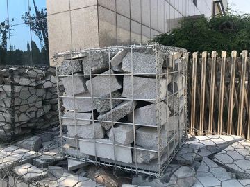 Η καυτή εμβύθιση γαλβάνισε την ενωμένη στενά προστασία πτώσης βράχου καλαθιών Gabion πλέγματος καλωδίων Gabion
