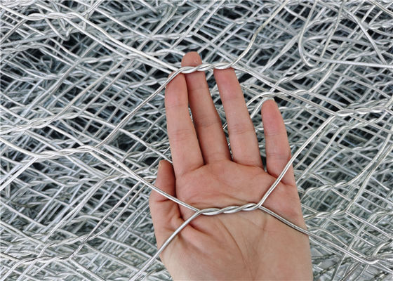 Γαλβανισμένο ενωμένο στενά πλέγμα καλωδίων Gabion κιβωτίων Gabion για το συμπιεστή όρου αέρα