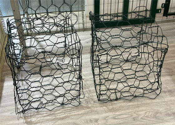 Χαμηλό καλώδιο 2.4mm άνθρακα πλέγμα καλωδίων 80x100mm Gabion για την όχθη ποταμού