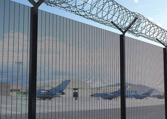 COem 358 ντυμένο σκόνη πράσινο χρώμα περίφραξης ασφάλειας για το σιδηροδρομικό σταθμό